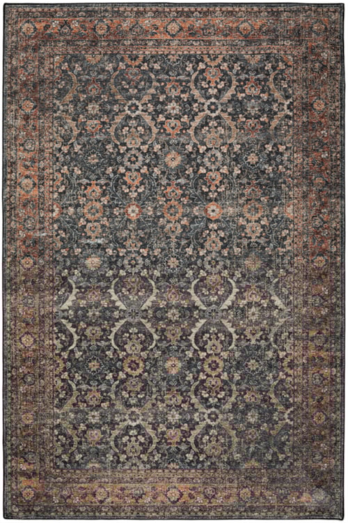8' Round Gray Rug
