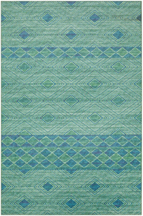 2'3"x7'6" Green Rug