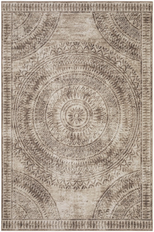 5'x7'6" Brown Rug