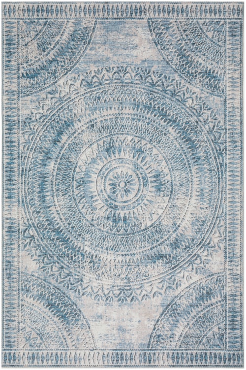 5'x7'6" Blue Rug