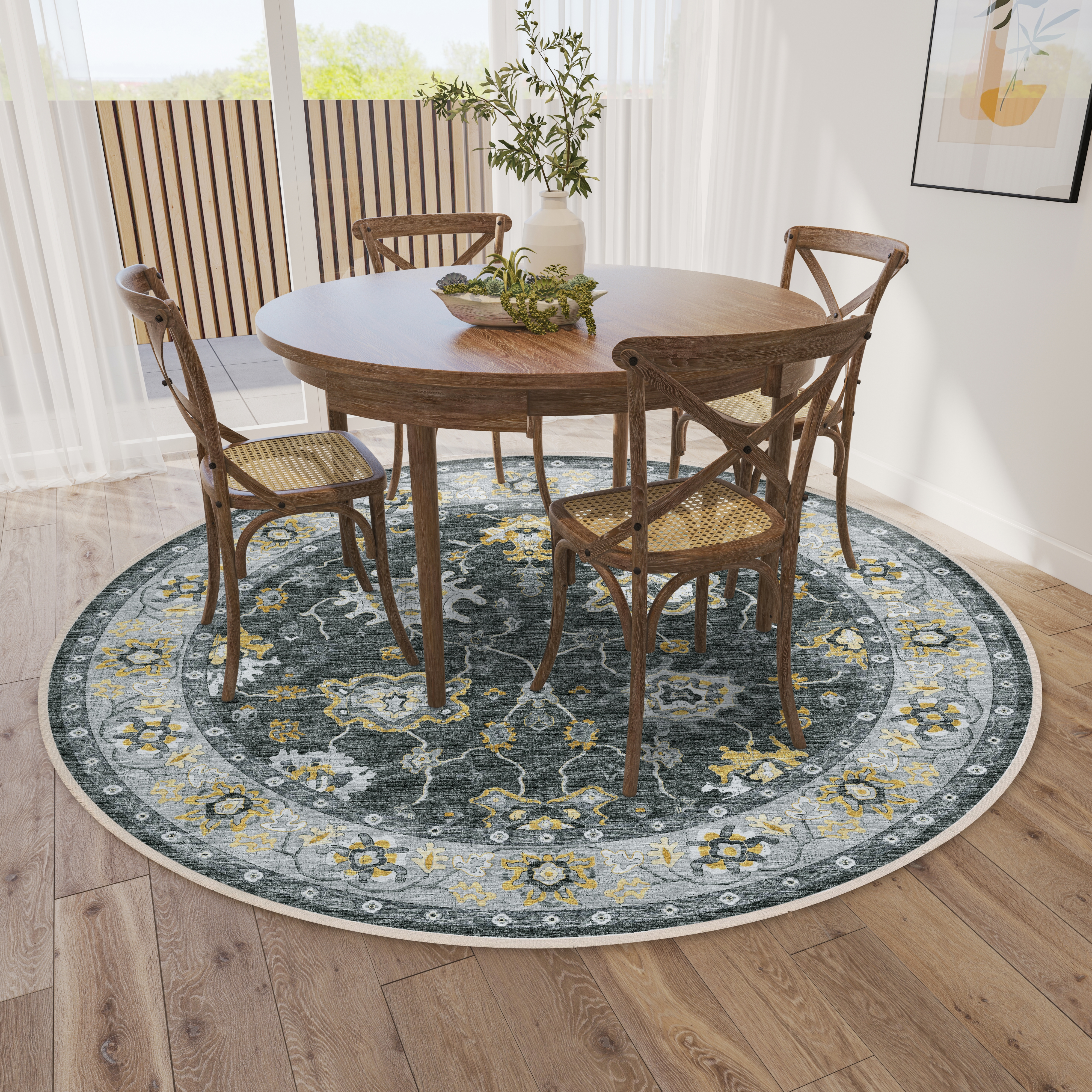 4' Round Rug