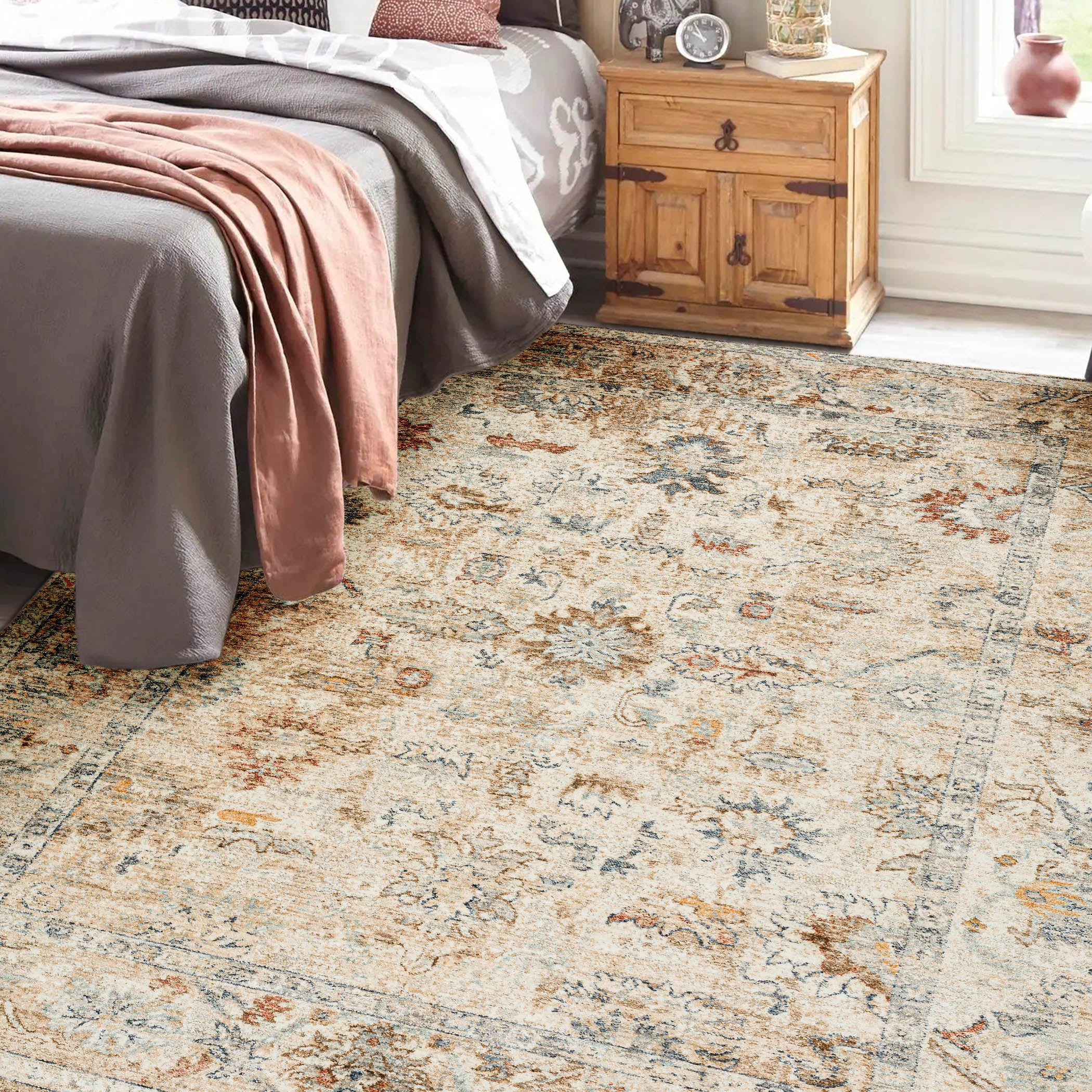 Bergama BE4 Ivory 18" x 18" Corner Sample