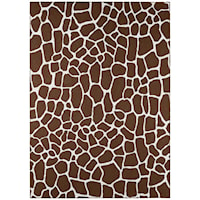 5'x7'6" Brown Rug