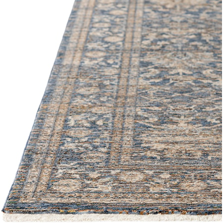 18" x 18" Corner Sample Blue Rug