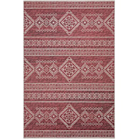 6' Round Red Rug