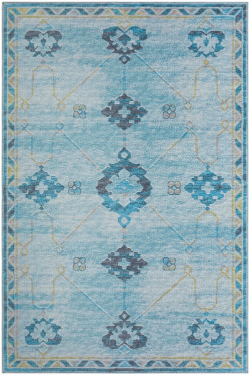 5'x7'6" Blue Rug