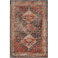 6' Round Red Rug