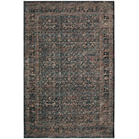 4' Round Black Rug