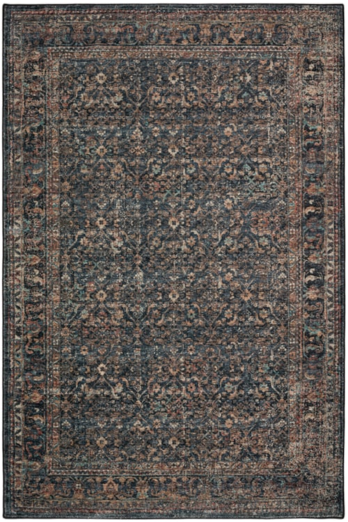 6' Round Black Rug