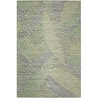 4' Round Green Rug