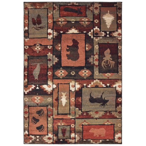 6' 7" X  9' 2" Rectangle Rug