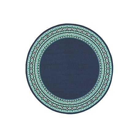 7&apos; 10&quot; Round Area Rug