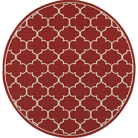 7&apos; 10&quot; Round Area Rug