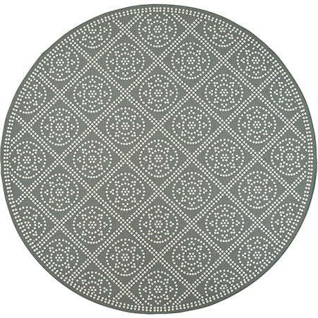 7'10" X  7'10" Round Rug