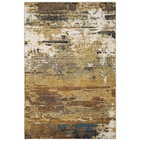 3' 3" X  5' Gold Rectangle Rug