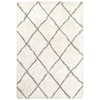 OW Henderson 5' 3" X  7' 6" Shag Ivory/ Grey Rectangle Ru