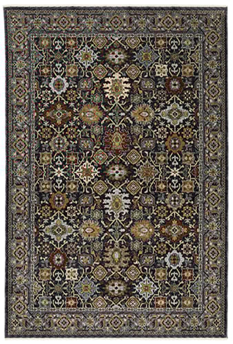 5' 3" X 7' 6" Brown Rectangle Rug