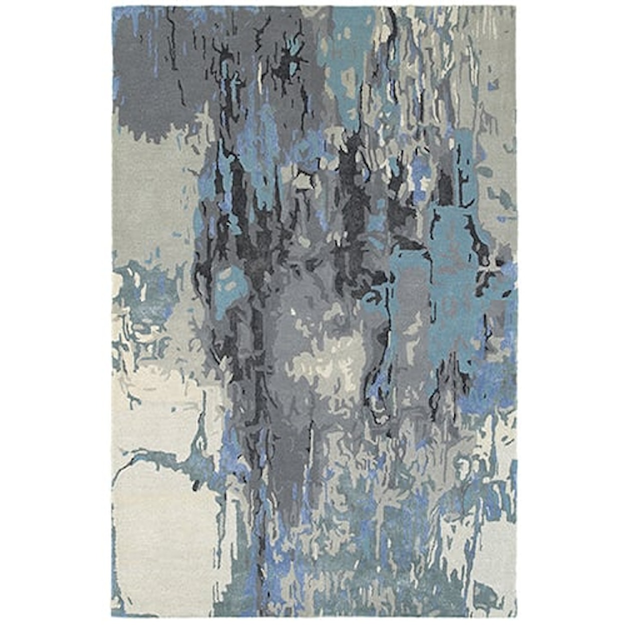 Oriental Weavers Galaxy 5' 0" X  8' 0" Contemporary Blue/ Grey Recta