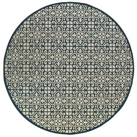 7'10" X  7'10" Round Rug