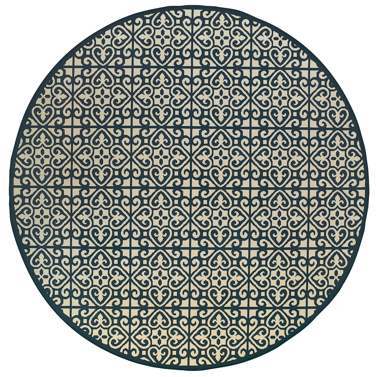 Oriental Weavers Marina 7'10" X  7'10" Round Rug