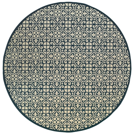 7'10" X 7'10" Round Rug