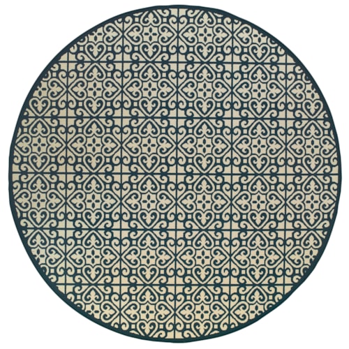 7'10" X  7'10" Round Rug