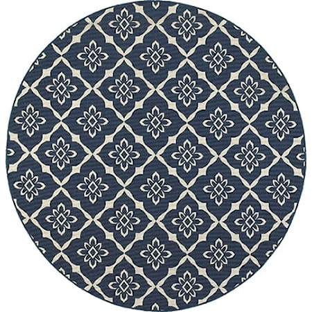 7&apos; 10&quot; Round Area Rug