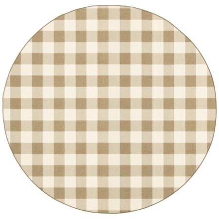 7'10" X  7'10" Round Rug