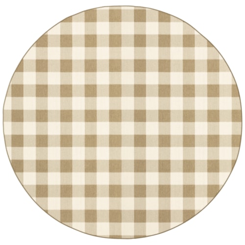 7'10" X  7'10" Round Rug