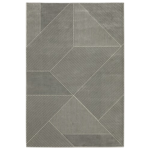 5' 3" x 7' 6" Grey Rectangle Rug