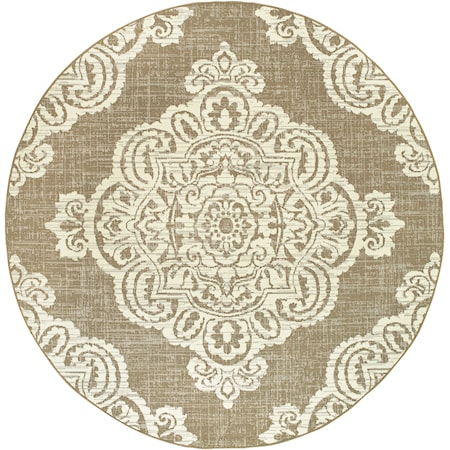 7'10" X  7'10" Round Rug