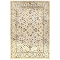 9'10" X 12'10" Traditional Ivory/ Gold Rectangle Rug