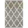 Oriental Weavers Henderson 9'10" X 12'10" Shag Grey/ Ivory Rectangle Ru