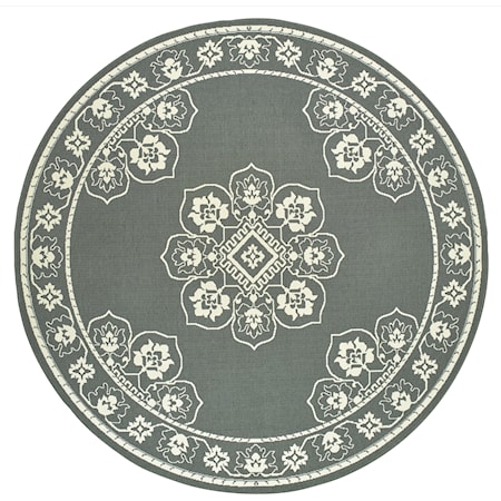 7'10" X  7'10" Round Rug