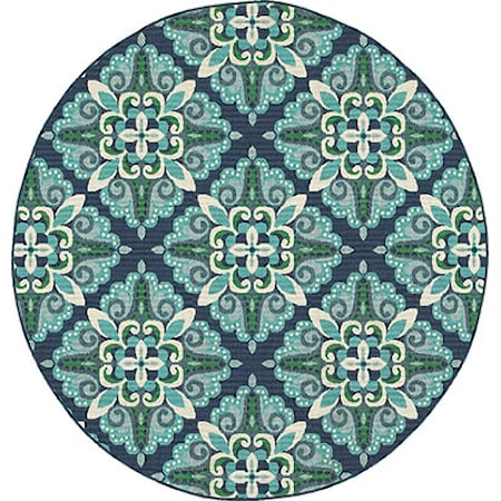 7&apos; 10&quot; Round Area Rug