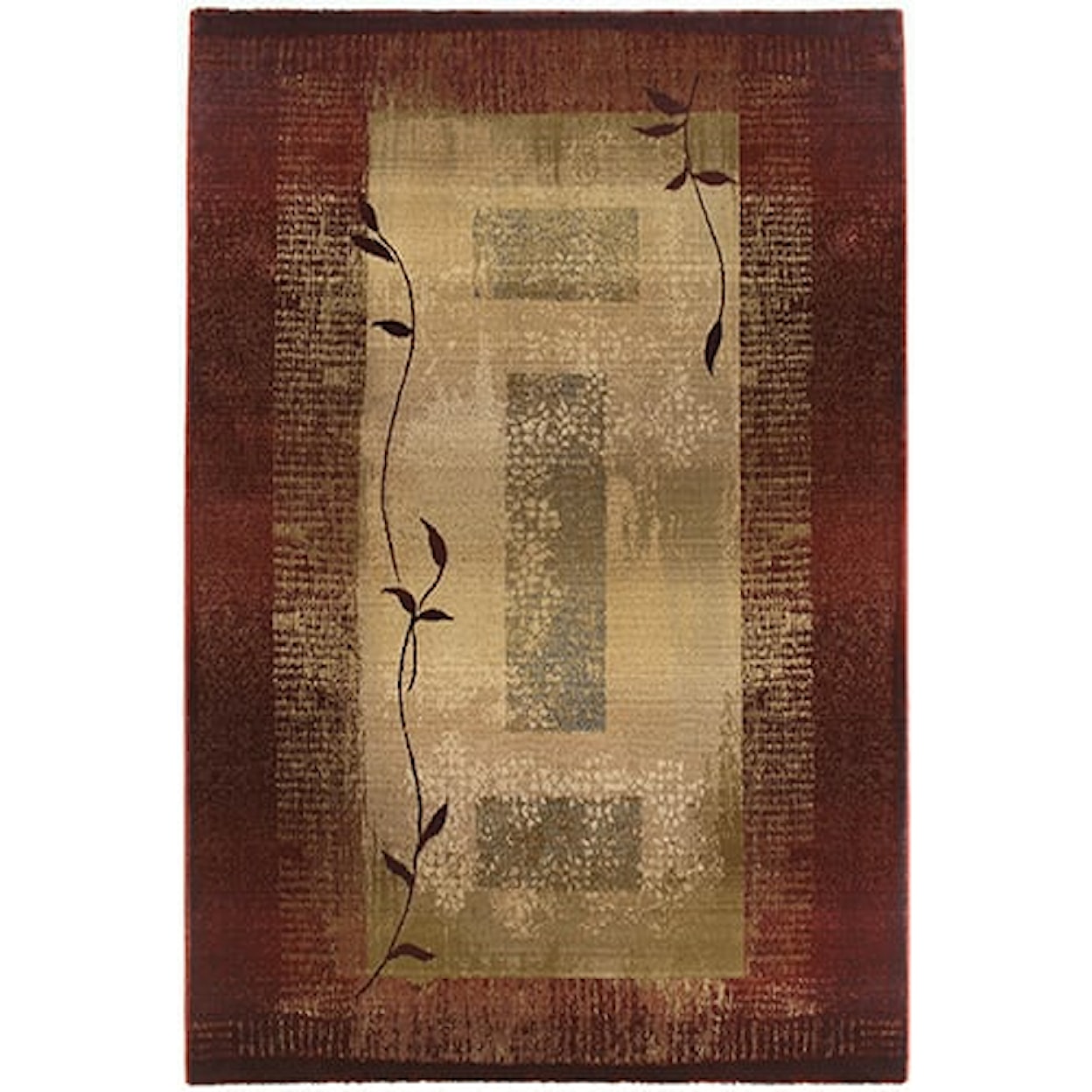 Oriental Weavers Generations 8' Casual Red/ Beige Square Rug