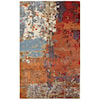 Oriental Weavers Galaxy 5' 0" X  8' 0" Contemporary Multi/ Orange Re