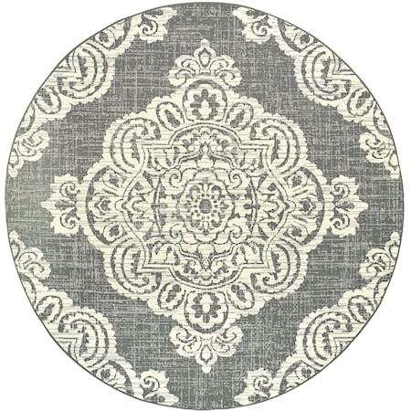 7'10" X  7'10" Round Rug