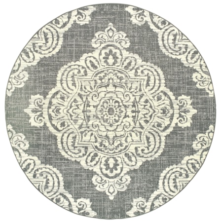 7'10" X 7'10" Round Rug