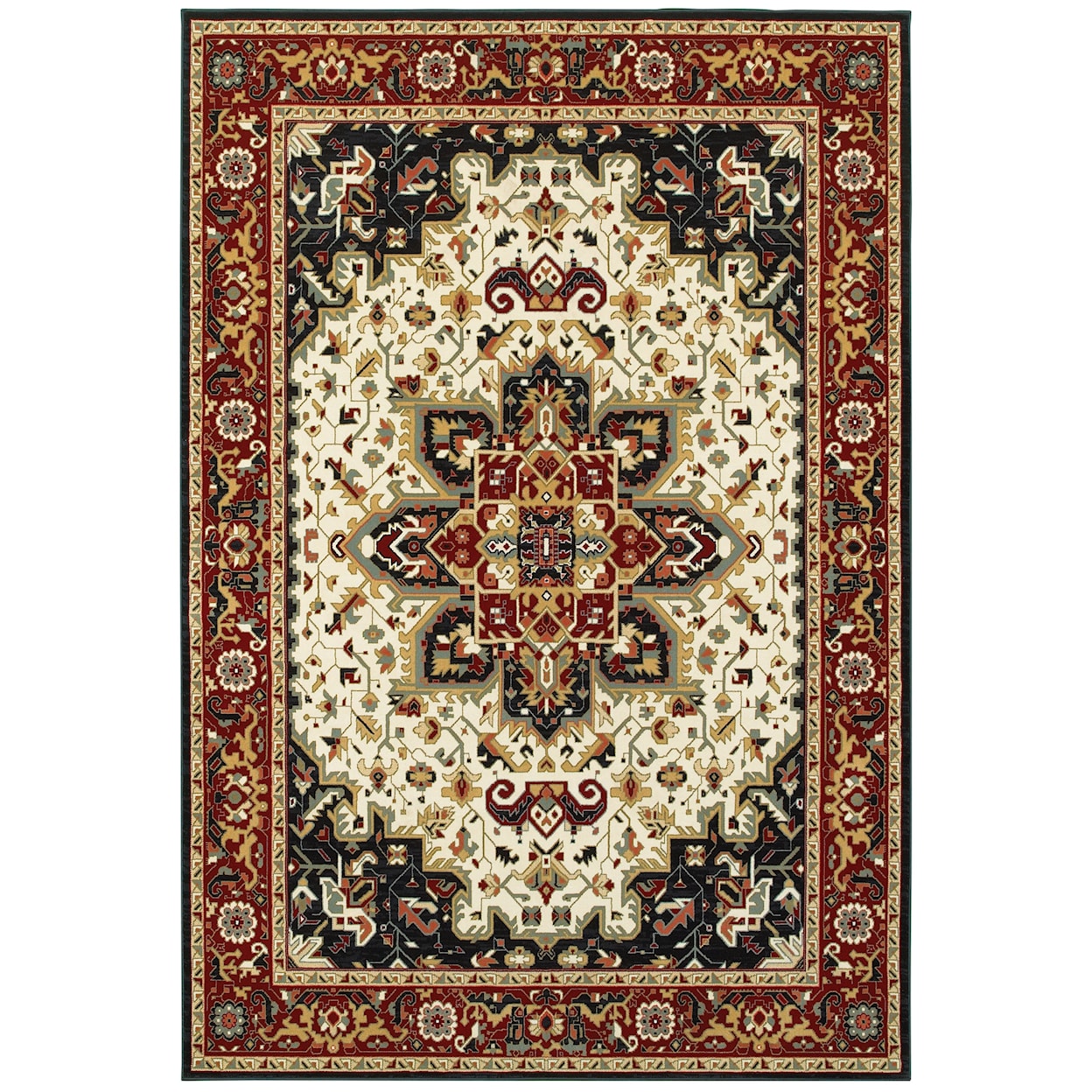 Oriental Weavers Kashan 9'10" X 12'10" Rectangle Rug