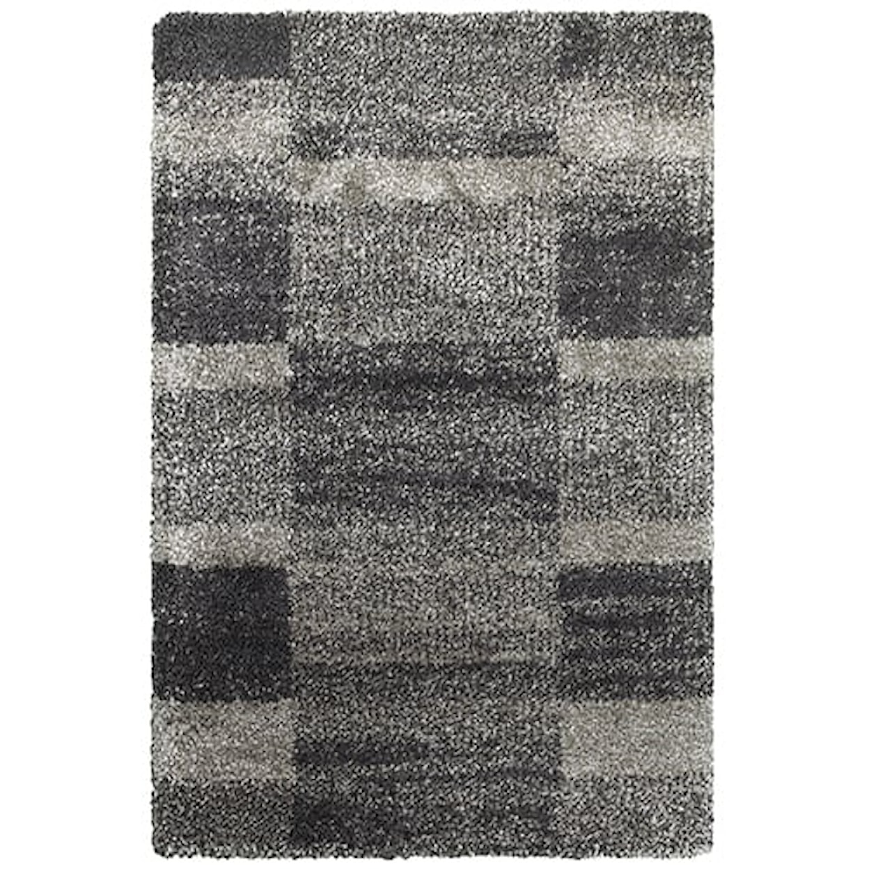 Oriental Weavers Henderson 9'10" X 12'10" Shag Grey/ Charcoal Rectangle