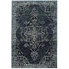 Oriental Weavers Andorra 5' 3" X  7' 3" Casual Blue/ Blue Rectangle R