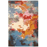 5' 0" X  8' 0" Contemporary Multi/ Pink Rectangle Rug