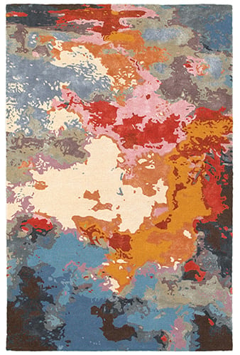 10' 0" X 13' 0" Contemporary Multi/ Pink Rectangle Rug