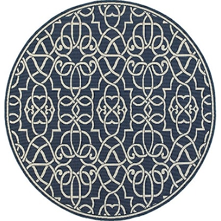 7&apos; 10&quot; Round Area Rug