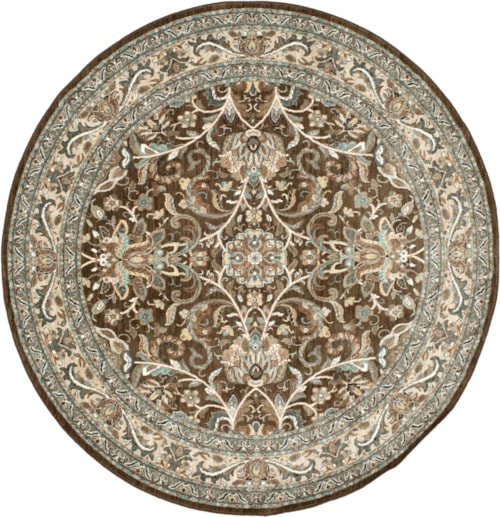 Newbridge Brown 8' X 8' Area Rug