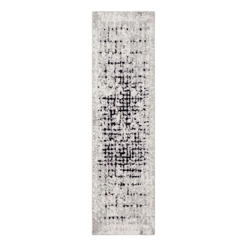 Flux Screen Alabaster 2' 6" X 10' Area Rug