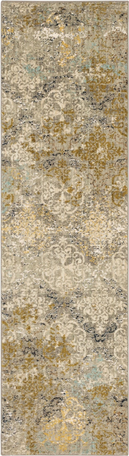 Moy Willow Grey 2' 4" X 7' 10" Area Rug