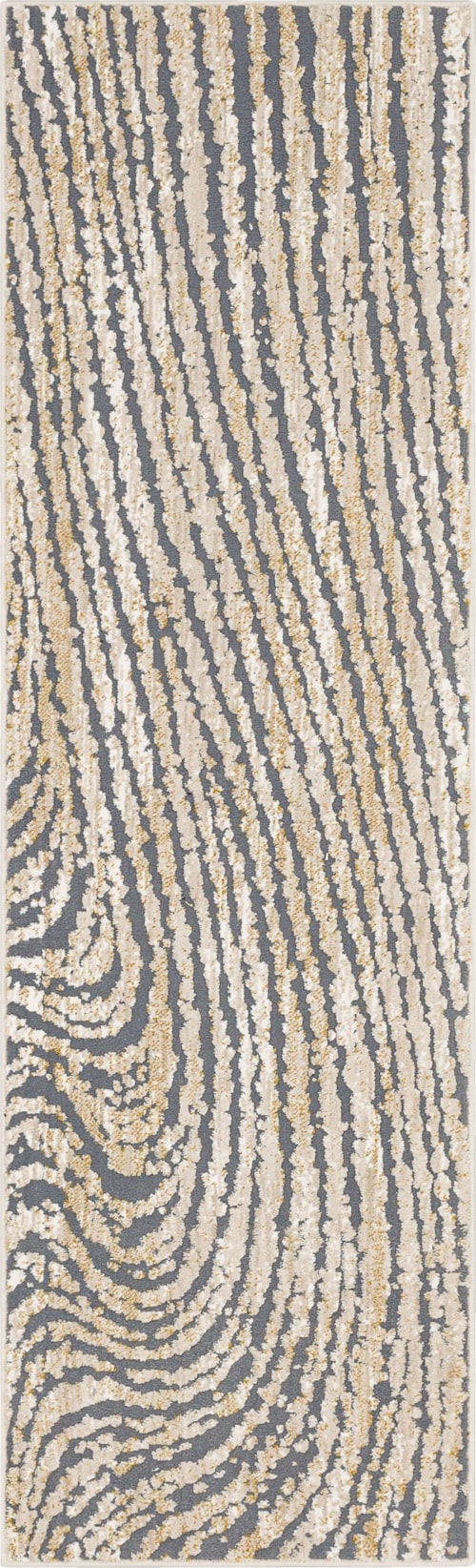 Zeus Frost Grey 2' 4" X 7' 10" Area Rug