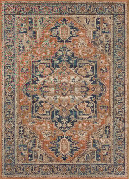 Grasmere Coral 5' 3" X 7' 10" Area Rug